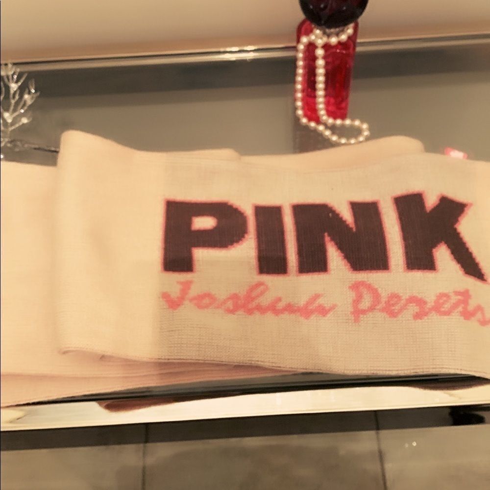 Pink extra long scarf